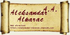 Aleksandar Alparac vizit kartica